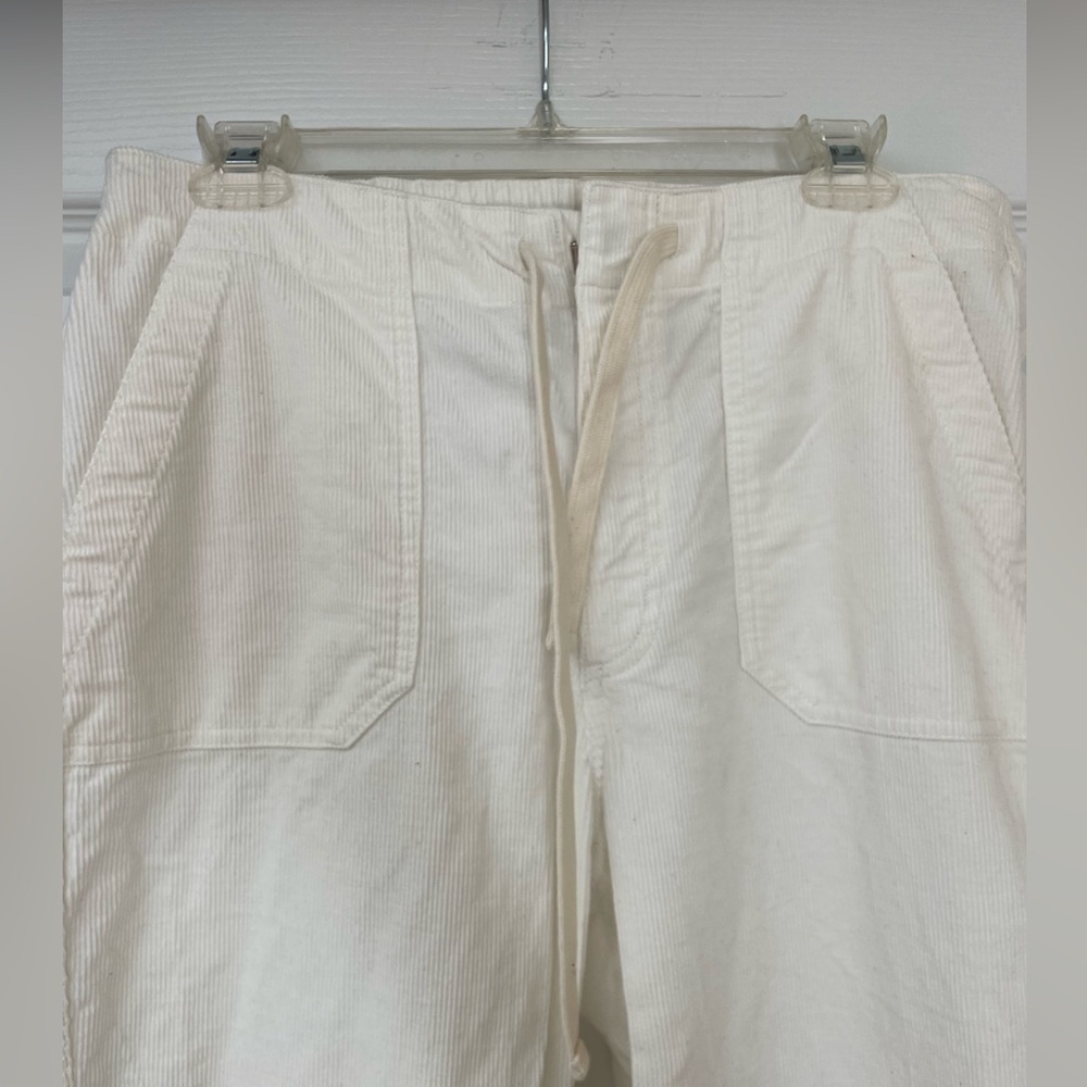 J Crew white corduroy pants women’s size M - Picture 2 of 6
